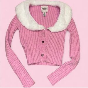 Baby Phat Pink Sweater with White Collar